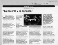 "La muerte y la doncella"  [artículo] Alejandra Kantor