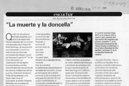 "La muerte y la doncella"  [artículo] Alejandra Kantor