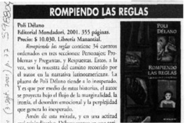 Rompiendo las reglas  [artículo] Rosa María Verdejo