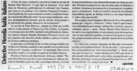 Detective Heredia habla italiano  [artículo] Lector