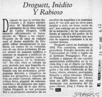 Droguett, inédito y rabioso  [artículo]