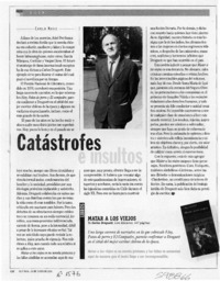 Catástrofes e insultos  [artículo] Camilo Marks