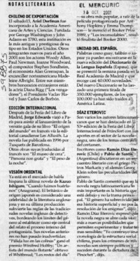 Noticias literarias  [artículo]