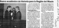 Nuevo académico de historia para la Región del Maule  [artículo]