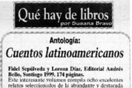 Cuentos latinoamericanos  [artículo]