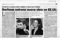 Dorfman estrena nueva obra en EE.UU.  [artículo]