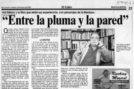 "Entre la pluma y la pared"  [artículo]