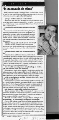 "Es una ensalada a la chilena"