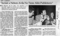 "Incluir a Nelson Ávila no tiene afán publicitario"  [artículo]