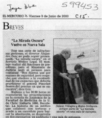 "La mirada oscura" vuelve en nueva sala  [artículo]