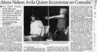 Ahora Nelson Ávila quiere incursionar en comedia  [artículo]