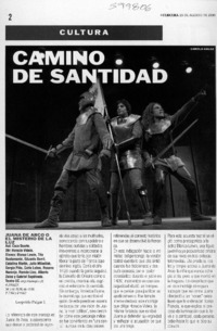 Camino de santidad  [artículo] Leopoldo Pulgar I.