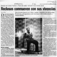 Reclusos conmueven con sus vivencias  [artículo] Marietta Santí