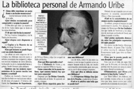 La biblioteca personal de Armando Uribe
