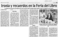 Ironía y recuerdos en la Feria del Libro  [artículo] Rafael Sarmiento