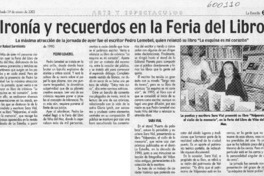 Ironía y recuerdos en la Feria del Libro  [artículo] Rafael Sarmiento