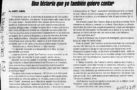 Una historia que yo también quiero contar  [artículo] Alberto Gamboa