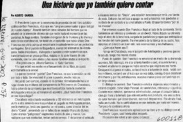Una historia que yo también quiero contar  [artículo] Alberto Gamboa