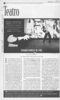 Complicándose la vida  [artículo] Eduardo Guerrero del Río