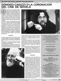 Donoso-Caiozzi o la Coronación del cine de novela  [artículo]
