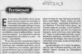 Una luz entre las sombras  [artículo] Hernán Poblete Varas