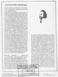 A ojo de Ariel Fernández