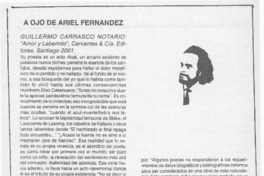 A ojo de Ariel Fernández
