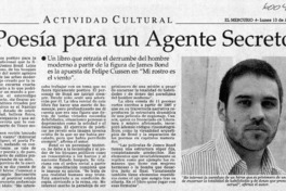 Poesía para un agente secreto  [artículo]