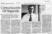 Comunicación de segunda  [artículo] Elizabeth Neira