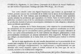José Cabrera, gobernador de la diócesis de Ancud  [artículo] Marciano Barrios Valdés
