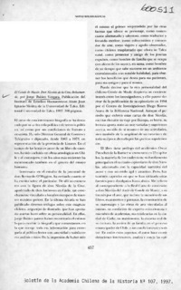 Don Nicolás de la Cruz Bahamonde  [artículo] Sergio Martínez Baeza