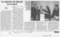 La vigencia de Allende en la salud  [artículo] C. L. B.