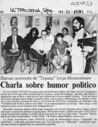 Charla sobre humor político  [artículo]