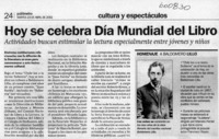 Hoy se celebra Día Mundial del Libro  [artículo]