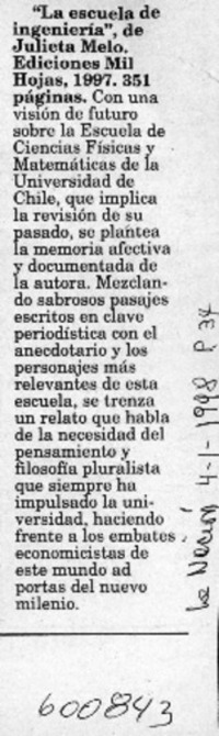 "La escuela de ingeniería"  [artículo]