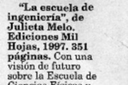 "La escuela de ingeniería"  [artículo]