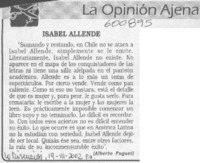 Isabel Allende  [artículo] Alberto Fuguet