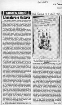 Literatura e Historia