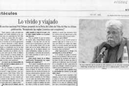 Lo vivido y viajado  [artículo]