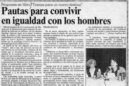 Pautas para convivir en igualdad con los hombres  [artículo]