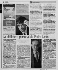 La biblioteca personal de Pedro Lastra  [artículo]