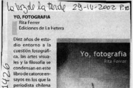 Yo, fotografía  [artículo] Rita Cox