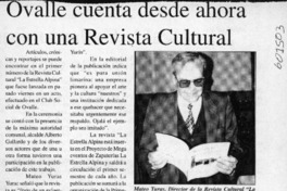 Ovalle cuenta desde ahora con una Revista Cultural  [artículo]