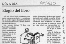 Elogio del libro  [artículo]