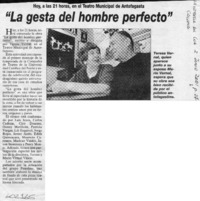 "La gesta del hombre perfecto"  [artículo]