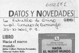 Hacia el nuevo mundo  [artículo]