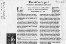 Cuestión de piel  [artículo] S. G. R.