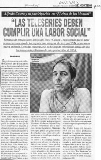 "Las teleseries deben cumplir una labor social"  [artículo]