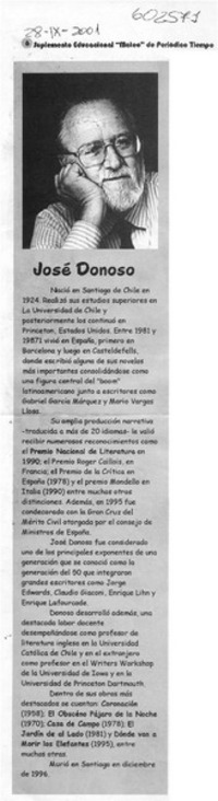 José Donoso  [artículo]