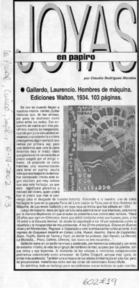 Joyas en papiro  [artículo] Claudio Rodríguez Morales